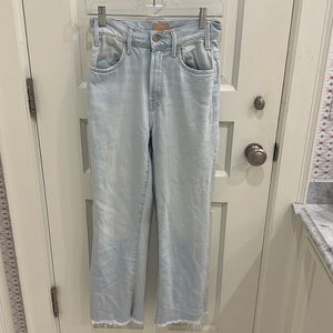 Mother Jeans The Hustler Ankle Fray